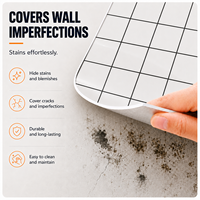 Autocollant mural en PVC imperméable, papier peint auto-adhésif pour crédence de cuisine