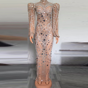 NOVANCE Y2135C Abbigliamento Autunnale per Donne Abito da Sera Luccicante con Diamanti Abbigliamento di Lusso 2025 Abito da Cerimonia Abiti da Sera per Donne - Product Image 1