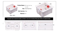 Niva Original 86 Boîte de jonction en plastique électrique Interrupteurs étanches ignifuges muraux Boîtier de 86 interrupteurs