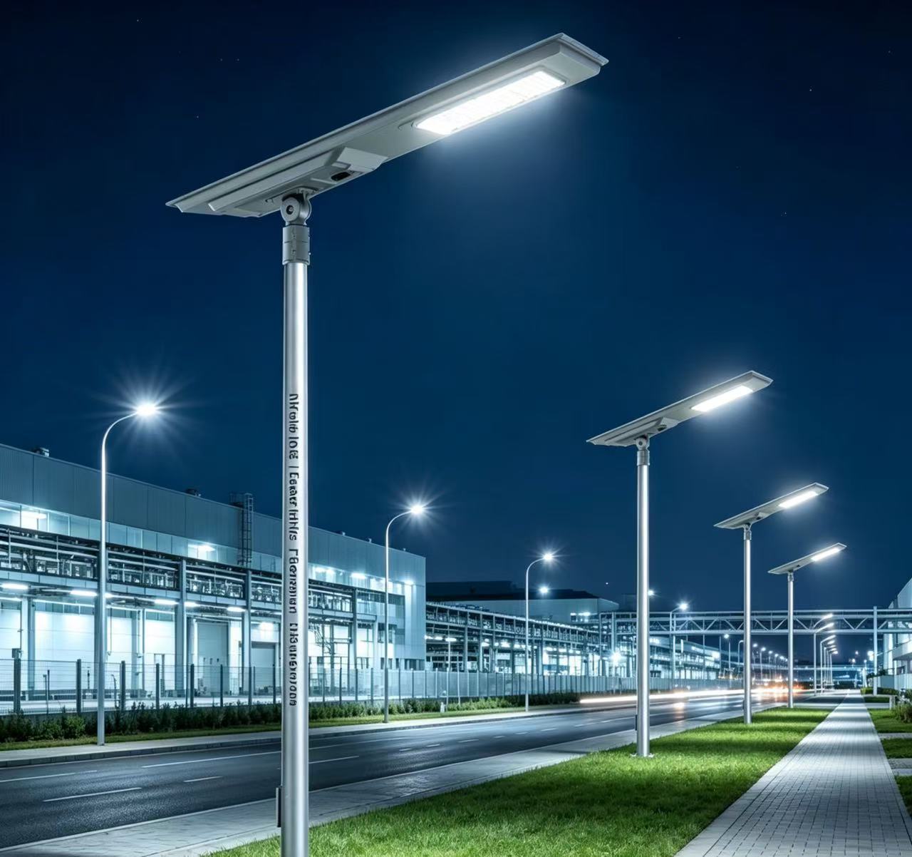 Solar Street Light Pole CE Certified IP65 Rating Aluminum Alloy 50W-90W Range LED Battery Auto Color Temp 3000-6000K 5-Year · image 2
