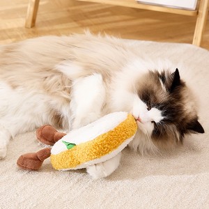 La nouvelle série de jouets pour animaux de compagnie en forme de pain est un jouet interactif pour chien, relaxant, qui émet des sons, qui aide à nettoyer et à nettoyer les dents. - Product Image 5