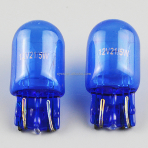 Bombilla de Repuesto para Automóvil 7443 W21/5W, Luz Blanca Súper Clara T20, Vidrio Azul Natural, Bombilla Halógena de Xenón para Faros Delanteros - Product Image 2