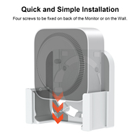 Support de Dissipation Thermique et Accessoires de Fixation pour Apple Mac Mini M4/M4 Pro, Panier de Rangement pour Ordinateur de Bureau, Installation Multiple