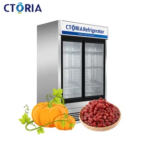 효율적인 코트라 115V/60HZ 2 도어 1000 리터 미국판 재료 보존 상업용 냉장고 부엌 용