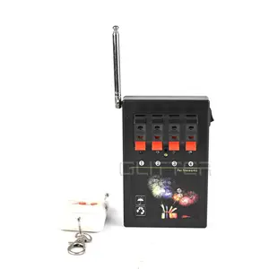 AM04R Hot Sale 4 Cue With Antenna Remote Control Consumer Firework Wireless Firing System Stage Firework Controller For Festival