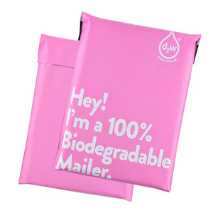 Bolsa de Color rosa de alta calidad, embalaje ecológico, 100% Biodegradable, personalizable, con logotipo - Product Image 5