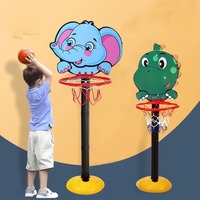 Dropshipping Fulfillment Agent 2025 Funny Cartoon Animal Boy Toy Mini Basketball Hoop For Kids Indoor Sport