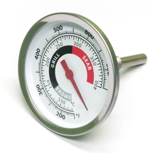Bi-Metal Dial Instant Read <b>Oven</b> Thermometer 150-750F Range 20F Accuracy Easy Installation Silver Color Household <b>Grill</b> Use - Product Image 1