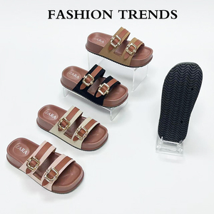 New Popular Walking Summer Ladies Designer Beach Flat Fashion Women Lady Slippers Shoes Sandals - EU Size 37