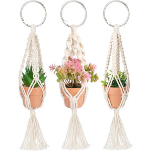 Bricolage maison <span class=keywords><strong>macramé</strong></span> décoration fait à la main coton <span class=keywords><strong>suspendu</strong></span> corde <span class=keywords><strong>macramé</strong></span> plante cintres porte-<span class=keywords><strong>pot</strong></span> de fleur - Product Image 1