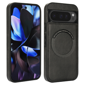 Funda trasera de teléfono magnética de Tpu de cuero Pu delgado de negocios suave al tacto inalámbrico cargado Google <span class=keywords><strong>Pixel</strong></span> <span class=keywords><strong>6A</strong></span> 8A 9A funda de teléfono - Product Image 5