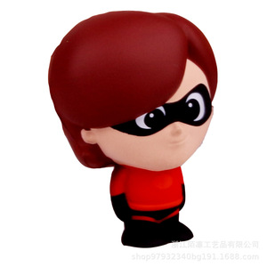 Cartoon Superhero Girl Pu Foam Fidget Toy Slow <b>Rebound</b> Stress Reliever For Kids Age 5 To 7 Years - Product Image 3