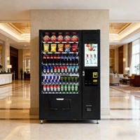 RUNYANG Máquinas Expendedoras Inteligentes de Alimentos y Bebidas de 21.5 Pulgadas, Máquina Expendedora Combinada para Artículos de Venta al por Menor