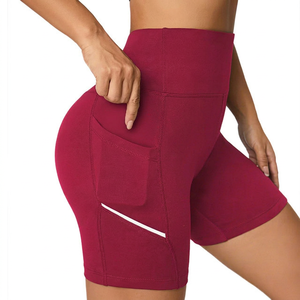 <b>Women's</b> Autumn Solid Gym Leggings Compression <b>Shorts</b> Breathable <b>Sweat</b>-Wicking Quick Dry Mid Waist Elastic Stretchy Spandex/Nylon - Product Image 1