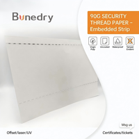 Papier de sécurité 90g A4 anti-contrefaçon, imperméable pour documents de sécurité, certificats, billets, emballages, impression, fourniture d'usine
