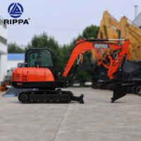 Livraison Gratuite : Mini-Excavatrice sur Chenilles 6 Tonnes avec Moteur Kubota EPA, Modèle Domestique, à Vendre