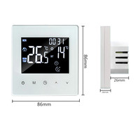 Termostato WiFi Inteligente K2M, Controlador de Temperatura para Calefacción por Suelo Radiante, Compatible con Tuya Smart Home y Alexa, Interruptor de Calefacción Programable