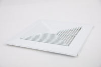 Grilles d'aération en aluminium HSW, grille de ventilation moderne pour climatisation, registre de ventilation HVAC, diffuseur de plafond réglable, durable, carré 1