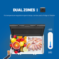 Réfrigérateur-congélateur portable électrique Alpicool 12V pour voiture, alimenté par énergie solaire et batterie, pour extérieur, camping, OEM/ODM
