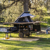Ecompor — Mini remorque de camping-car, remorque avec toit en aluminium