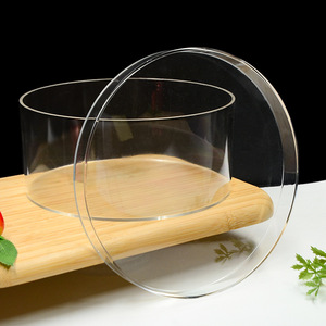 Nouvelle boîte ronde transparente épaissie de 8 pouces 2026 – Contenant personnalisé réutilisable pour cadeaux de mariage - Product Image 3