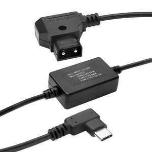 สายเคเบิล Alvin's Cables แบบ D-Tap เป็น USB-C สำหรับจ่ายไฟให้จอภาพ หัวงอ 90 องศา ชนิด Type-C PD ตัวนำทองแดง ฉนวน PVC - Product Image 2