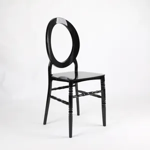 Chaises à dossier rondes en résine, siège de support, nouveau design, vente populaire