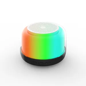 RGB ışık ile su geçirmez kablosuz Bluetooth hoparlör taşınabilir Mini Bluetooth hoparlör ev partisi için kordon ile TF kartı