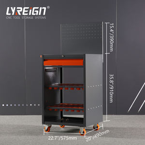 LYREIGN SYC Armadio Portautensili da Taglio Carrello per Gestione Attrezzatura CNC Trolley da <span class=keywords><strong>Officina</strong></span> Mobiletto Portautensili con Cassetti per Garage - Product Image 2