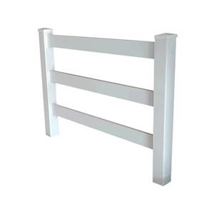 รั้วม้าพีวีซีไวนิลพลาสติก<span class=keywords><strong>3</strong></span>รางรั้วม้าพลาสติกไวนิลพลาสติกพีวีซีเคลือบไวนิลรั้วฟาร์มปศุสัตว์รั้วม้า - Product Image 4