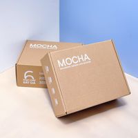 Boîte en carton personnalisée de taille standard, design intelligent innovant, nouvelle impression papier motif marbre avec poignée de transport facile.