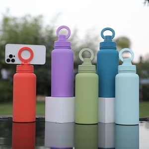 Botella de Agua con Aislamiento al Vacío de 1 Litro, de Acero Inoxidable, con Soporte Magnético para Teléfono, para Camping, Bebidas Frías y Calientes - Product Image 3