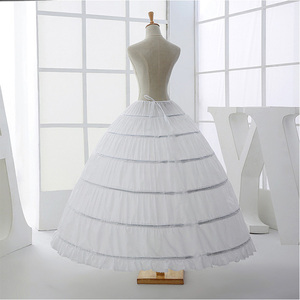 Jupons de <span class=keywords><strong>mariage</strong></span> Vestido Longing Balling Gown sous-jupe crinoling avec 6 cerceaux - Product Image 4