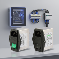 Filtre EMI/RFI enfichable VIIP WeiAiPu VIP1-1E-10 10A 110VAC 250VAC Monophasé Prise IEC avec Fusible