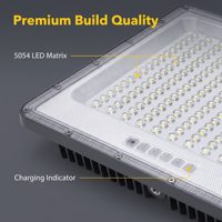 Lámpara Solar de Seguridad con Sensor de Movimiento, Control Remoto, IP67 Impermeable, LED 300W, Luz Automática para Exteriores, 6500K, Ángulo de Haz de 120°