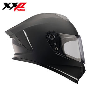Casque de moto intégral ABS Motocross Noir mat solide Double visière XXP DRAKEN S Racing à libération rapide Homologué DOT - Product Image 2