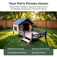 Meilleures ventes : Niche pour chien d'extérieur moderne de luxe en bois, mobilier pour animaux de compagnie avec motif tendance pour jardin, vente en gros