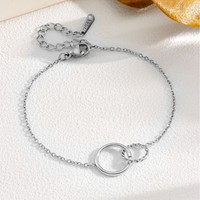Bracelet chaîne à disques martelés simple CELES EManco en acier inoxydable 316L, accessoire de mode pour femmes et jeunes filles, idéal pour mariages et soirées tendance