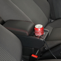 Boîte de rangement pour accoudoir de voiture MAZDA 2, pièces de rechange avec porte-gobelet, accessoires automobiles