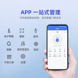 Nissho <b>Smart</b> Fingerprint <b>Lock</b> Aluminum Alloy Door <b>Lock</b> For Wooden Doors Rental Rooms Password Entry - Product Image 3