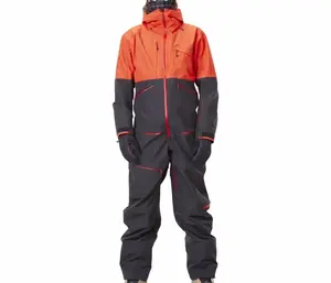 Fábrica OEM Custom One Piece Ski Suit Alta Qualidade Inverno Desporto Neve Ao Ar Livre Windproof Waterproof Men Ski Suit