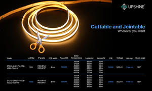 Bandes lumineuses LED COB monochromes 320 puces/m, découpe libre, flexibles, haute densité - Product Image 4