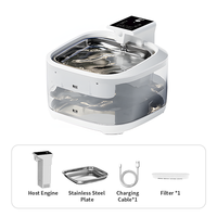 Fontaine de boisson intelligente pour animaux de compagnie rechargeable à batterie sans fil automatique de 4,5 L écologique et durable avec style moderne pour chats chiens