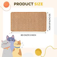 Tapis à gratter pour chat en sisal écologique, résistant à l'usure, protection contre les griffures pour canapé et arbre à chat, pour chats d'intérieur