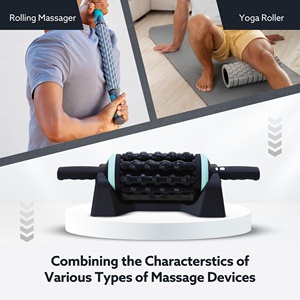 2026 Mini Rolling Percussive Massager Cordless Rechargeable Deep Tissue Muscle Relax Massage Roller for Pain Relief & Recovery - Product Image 3