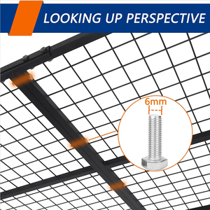 조정 가능한 헤비 듀티 금속 천장 선반 모던 스타일 오버 헤드 차고 보관 랙 주최자 시스템 - Product Image 5