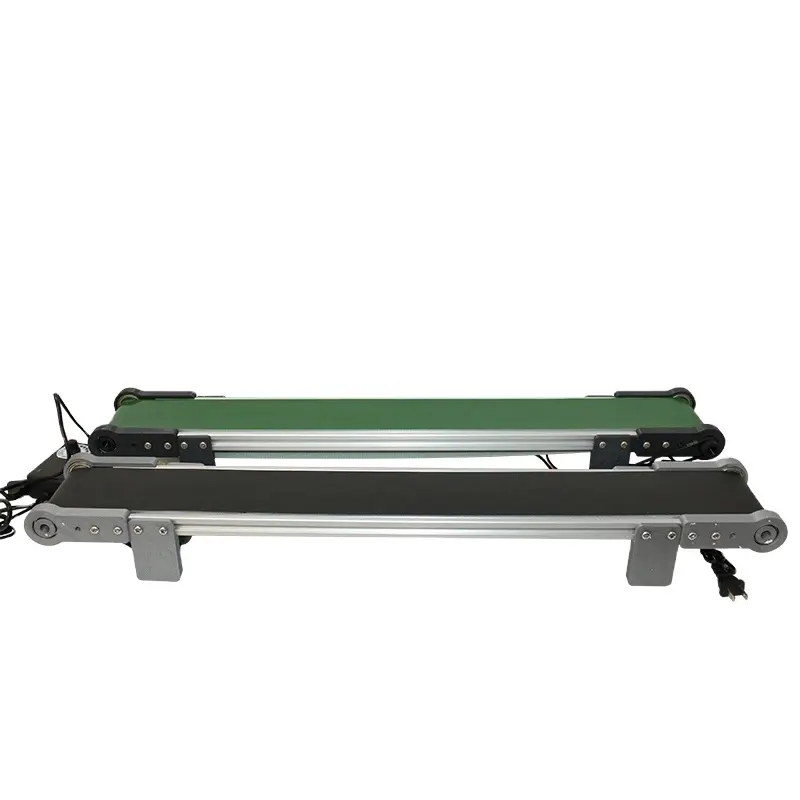 Yaomatec Mini Adjustable Speed Conveyor Belt Rubber Date Code Inkjet Printer Conveyor Belt Width 8CM MINI Portable Conveyor Belt