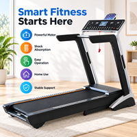 Tapis roulant pliable K-FIT GS-151D-D avec cadre en acier, roues de transport à amortissement pneumatique pour la marche et la course en intérieur