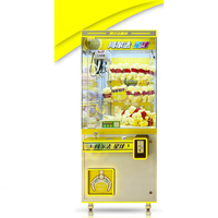 Machine à grue à monnayeur Banana Land avec alimentation 110/220V pour plusieurs joueurs, utilisation en intérieur