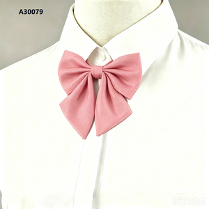 Cravate plate bordeaux sauge rose OEKO-TEX en polyester écologique, accessoire de col formel, fournisseur de cravates pour uniforme scolaire - Product Image 2